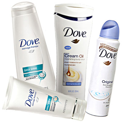 Dove Shine and Card - Body Wash + Conditioner + Shampoo + Deo