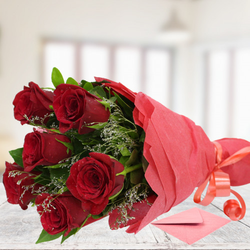 Red Rose Bunch - 10 Red Roses Bunch