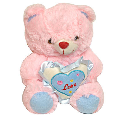 Lovable Teddy - 6" Pink Teddy With Heart
