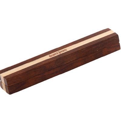 Corporate Wooden Two-Tone Pen Box (Valentine Special)