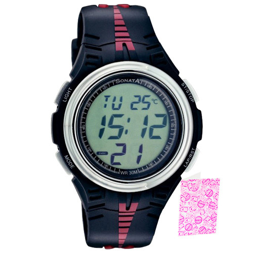 Sonata Digital Grey Watch