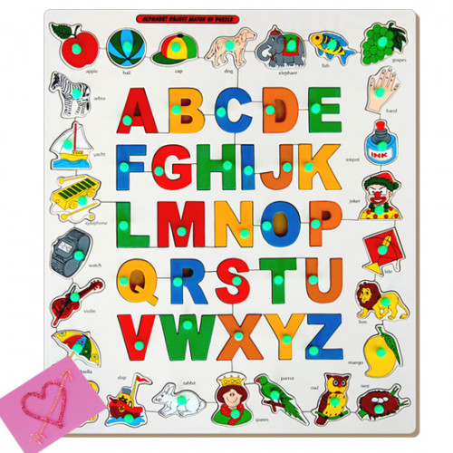 Alphabet Object Match up Puzzle