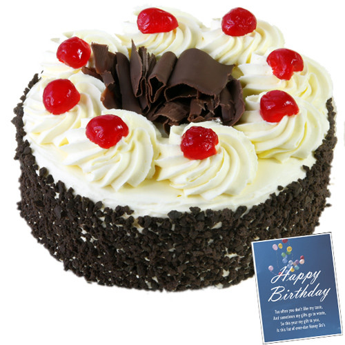 Apt Treat - Black Forest Cake 1 Kg + Card