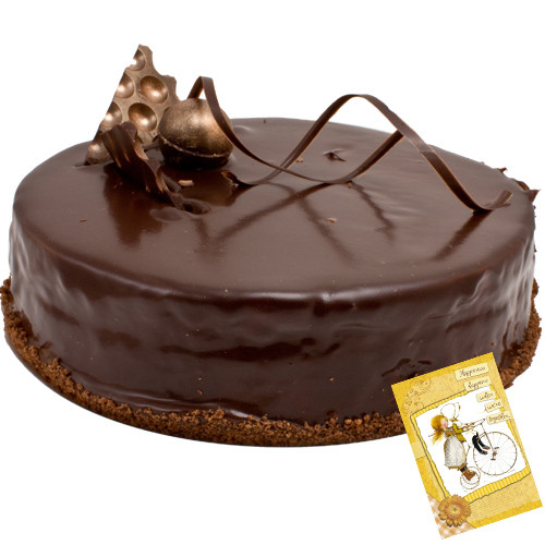 Choco Fun - Chocolate Cake 1/2 Kg + Card