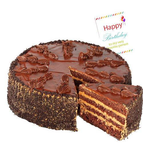 Fun with Delicacy - Chocolate Cake 1 Kg + Card