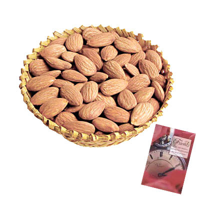 Almond Basket 500 gms and Card