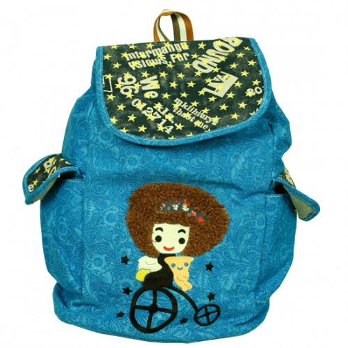 Blue School Bag (14 inch by 10 inch)