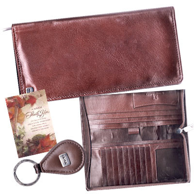 Brown Leather Coat Wallet