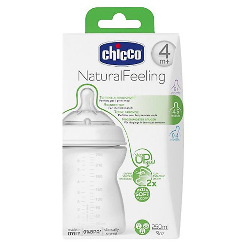 Chicco Natural Feeling Step Up New Feeding Bottle 250ml
