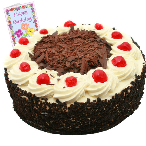 Black Forest Cake 2 Kg + Card