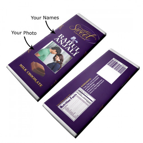 Personalized Dairy Milk Chocolate (Small - 40 grams) & Card