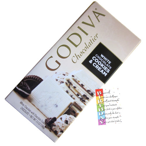 Godiva Chocolatier - White Chocolates Cookies & Cream 100 gms