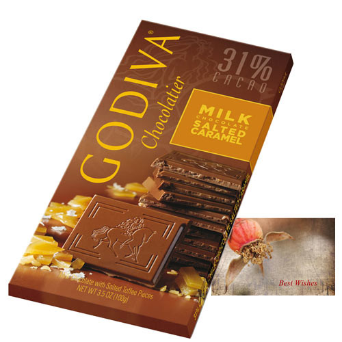 Godiva Chocolatier - Milk Chocolate Salted Caramed 100 gms
