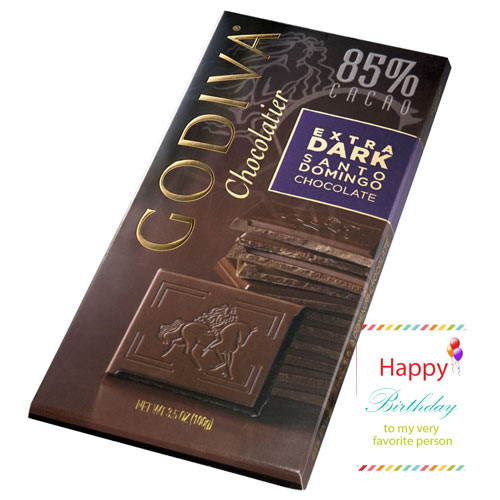 Godiva Chocolatier - Extra Dark Santo Domingo Chocolate 100 gms