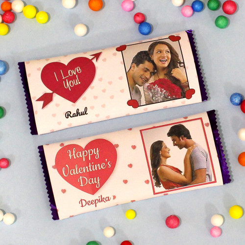 2 Personalized Dairy Milk Fruit n Nut and Card