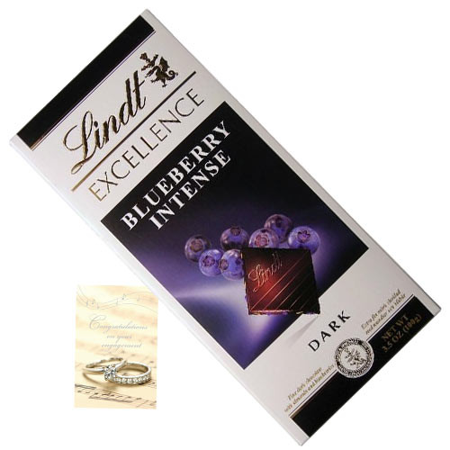 Lindt Excellence -Dark Blueberry Intense 100 gms and Card