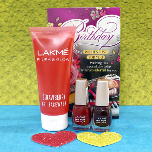 Special Lakme Hamper - 2 Lakme Nail Polish, Lakme Face Wash