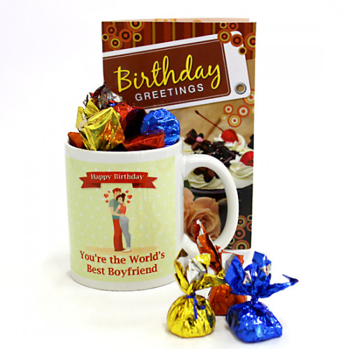 Chocolaty Mug - Happy Birthday Personalized Photo Mug, Handmade Chocolate