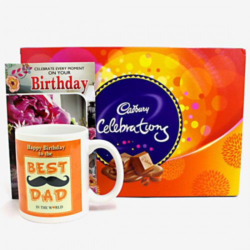 Birthday Celebration - Cadbury Celebration, Happy Birthday Personalized Photo Mug and Card
