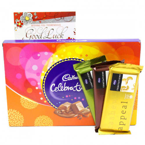 Tempting Celebration - Cadbury Celebrations, 3 Temptations and Card