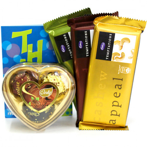 Three More - Only's Chocolates 3 Pcs, 3 Temptations and Card