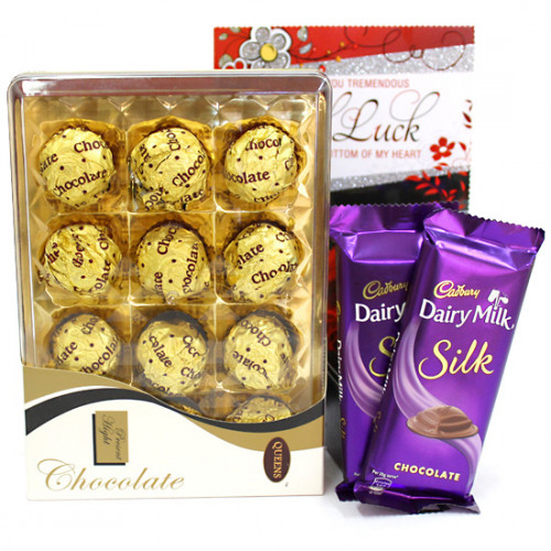 More Royale - Royale Chocolates 12 Pcs, 2 Dairy Milk Silk and Card