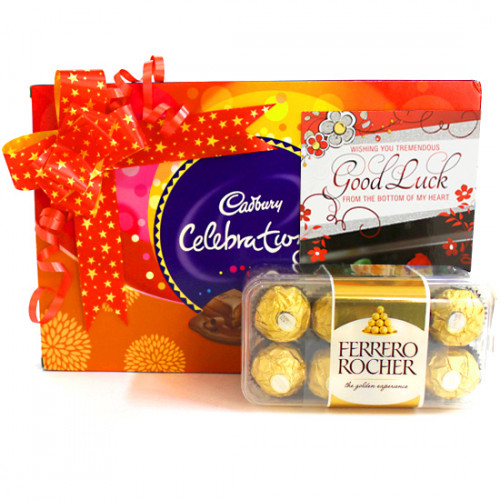 Rochery Celebration - Cadbury Celebrations, Ferrero Rocher 16 Pcs and Card
