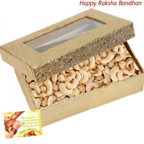 Cashew Box (Rakhi & Tika NOT Included)