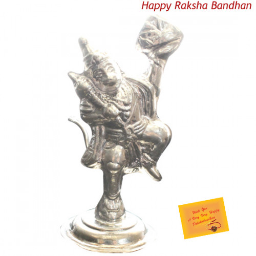 Silver Hanuman Idol - 20 grams (Rakhi & Tika NOT Included)