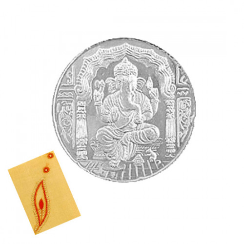 Silver Ganesh Coin (5 Grams)