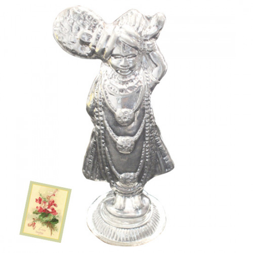 Silver Swaminarayan Idol
