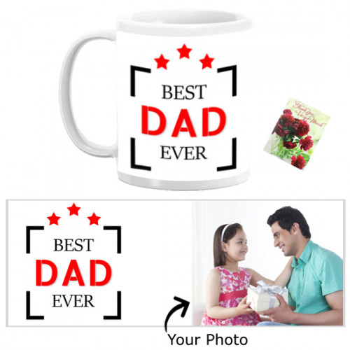Best Dad Ever Personalized Mug & Card