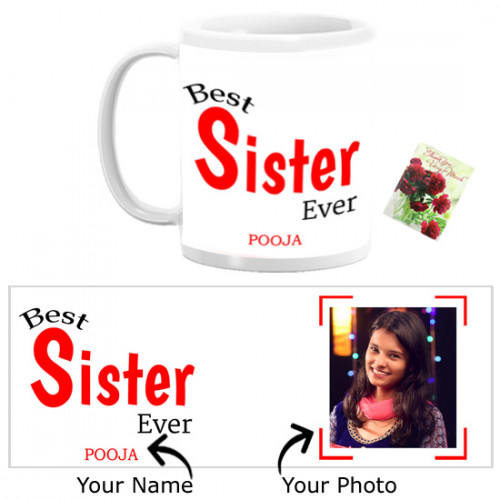 Best Sister Ever Personalized Mug