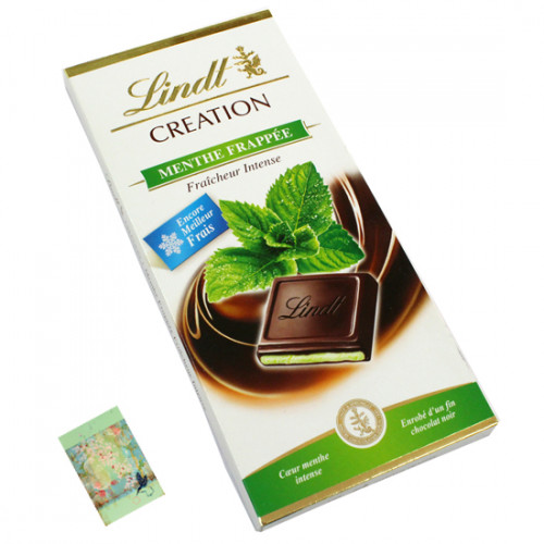 Lindt Creation Menthe Frappee and Card