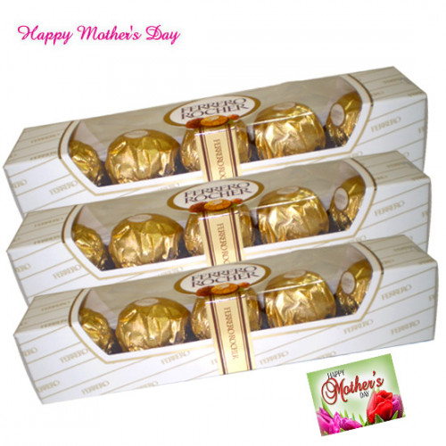Triple Gifts - 3 Ferrero Rocher 4 Pcs each and card