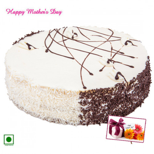 White Forest - White Forest 1.5 Kg and Mother's Day Greeting Card