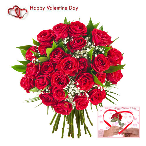 Full of Love - 150 Red Roses + Card