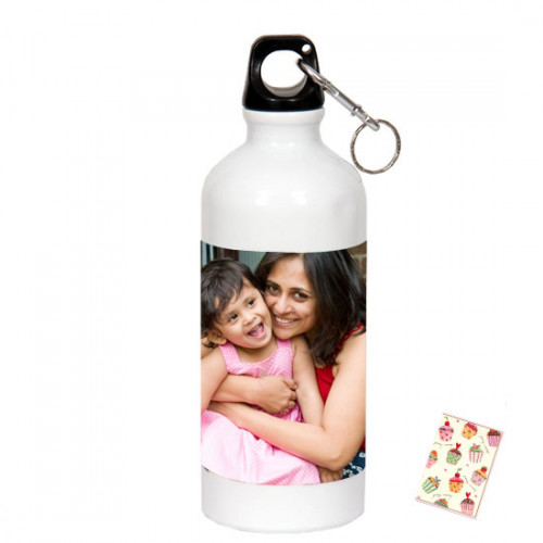 Sipper Bottle with Photo & Card