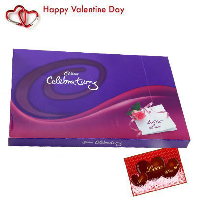 Celebration 121 gms - Cadbury Celebration 121 gms + Valentine Greeting Card