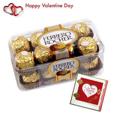 Ferrero Rocher - Ferrero Rocher 16 pcs + Valentine Greeting Card