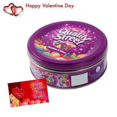 Nestle Quality Street - Nestle Quality Street Chocolates 240 gms + Valentine Greeting Card
