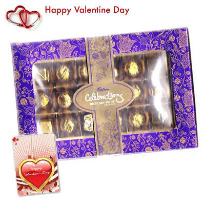 Cadbury Celebration - Cadbury Celebration Rich Dry Fruit 162 gms + Valentine Greeting Card