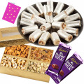 Combo for You - Kaju Anjir Rolls,  Assorted Dryfruits, 2 Dairy Milk