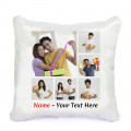 Double Sided Printed Personalized White Cushion (Seven Photos)