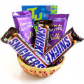 Silk N Snickers Basket - 2 Dairy Milk Silk, 3 Snicker