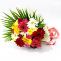 Romantic Mix - 20 Mix Flowers (Carnations, Gerberas, Roses) Bunch