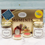 Moments of Diwali - Almond in Jar, Cashew in Jar, Ferrero Rocher Moments, 2 Diwali Props with 2 Decorative Golden Diyas and Laxmi-Ganesha Coin