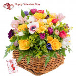 Expressions - 25 Seasonal Flowers Basket