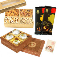 Gift Combo - Kanpuri Ladoo,  Assorted Dryfruits, 2 Bournville
