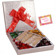 Sweet Gift Box - Kaju Katli 500 gms, Chocolates 500 gms